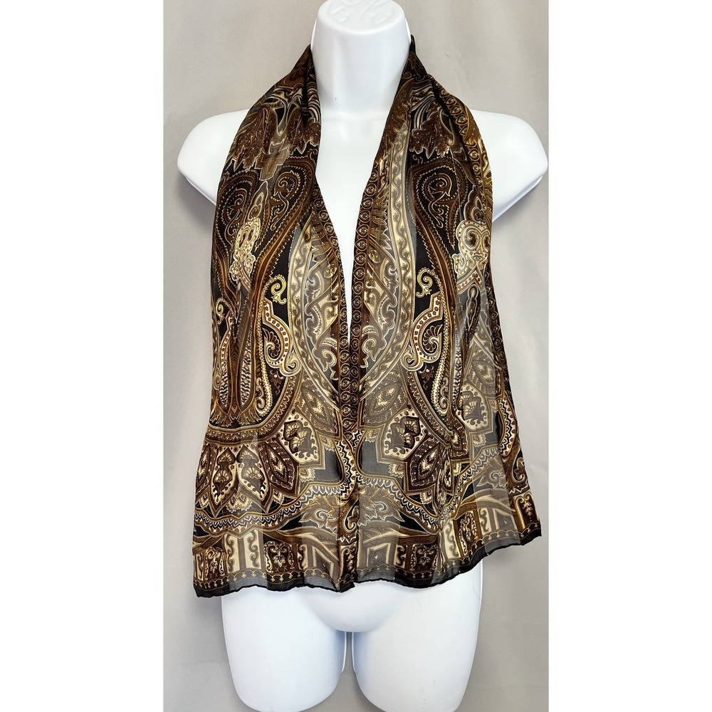 Scarf Multicolor‎ Rectangle Women's 50"x10"